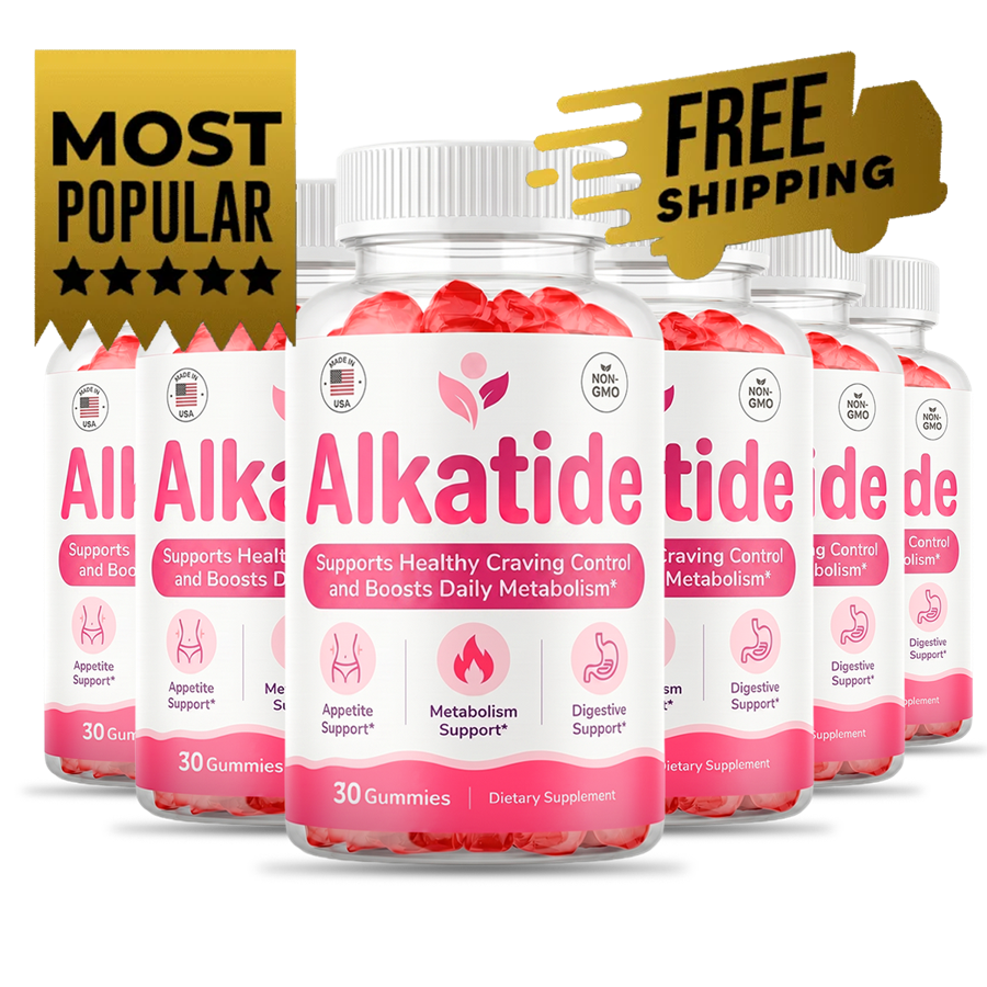 AlkaTide weight support gummy bottles